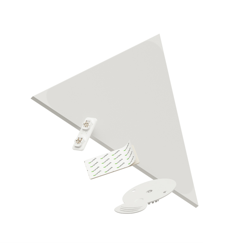 Nanoleaf Shapes Thread-enabled color-changing triangle smart modular light panel replacement. Similar to Philips Hue, Lifx. HomeKit, Google Assistant, Amazon Alexa, IFTTT. 