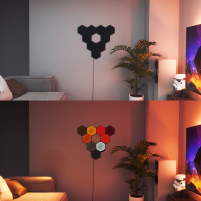 Shapes Limited Edition Ultra Black Hexagons Starter Kit (9 Panels