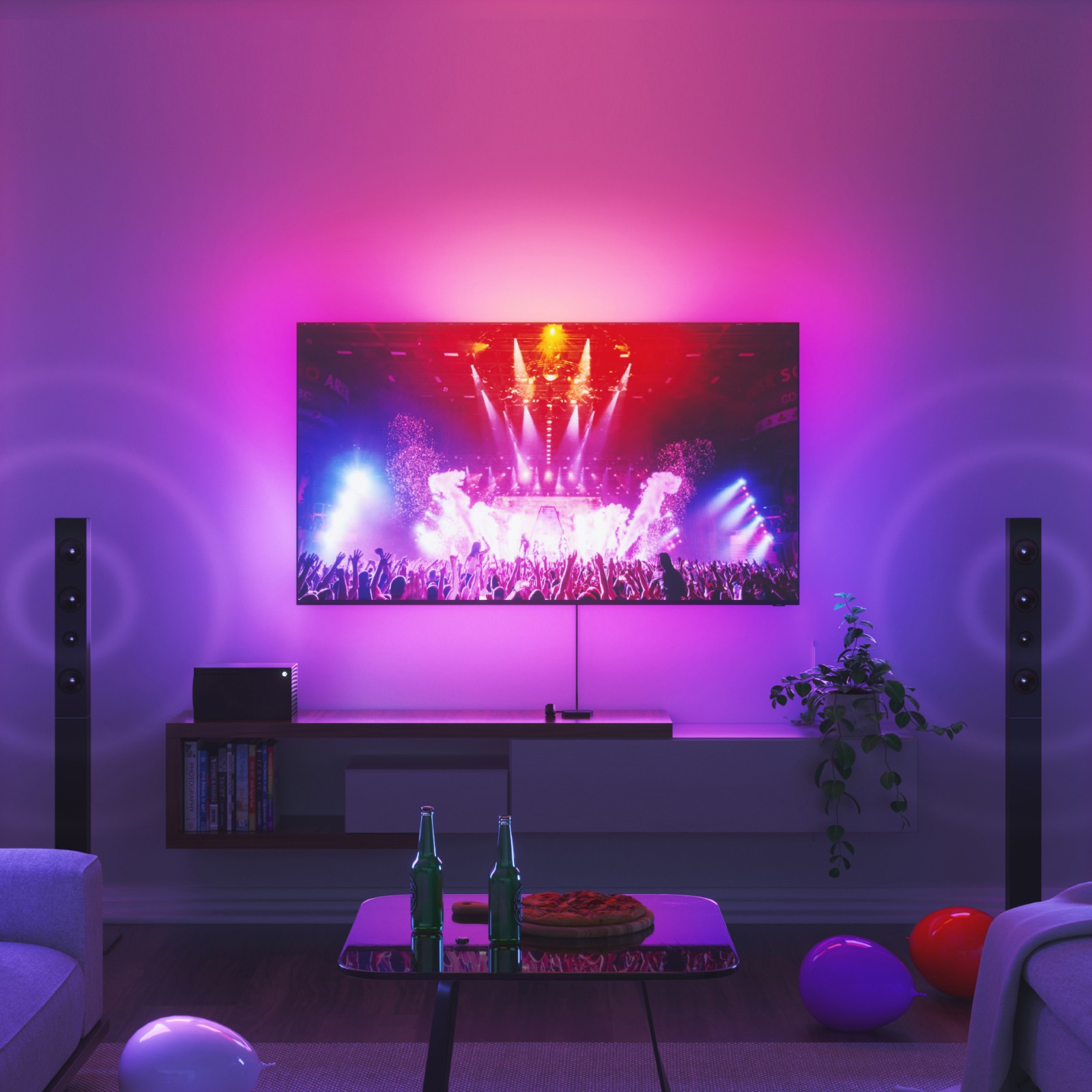 Nanoleaf 4d screen mirror lightstrip kit 65 hover image