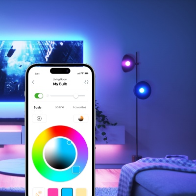 Nanoleaf Essentials Thread enabled color changing smart light bulbs. Similar to Wyze. HomeKit, Google Assistant, Amazon Alexa, IFTTT.