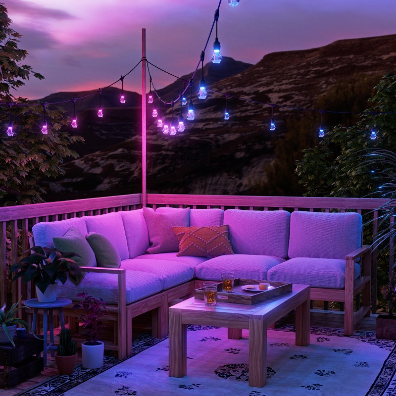 Matter Smart Multicolor Outdoor String Lights Smarter Kit 49ft 15 Metres NF084K05 20SLO Nanoleaf