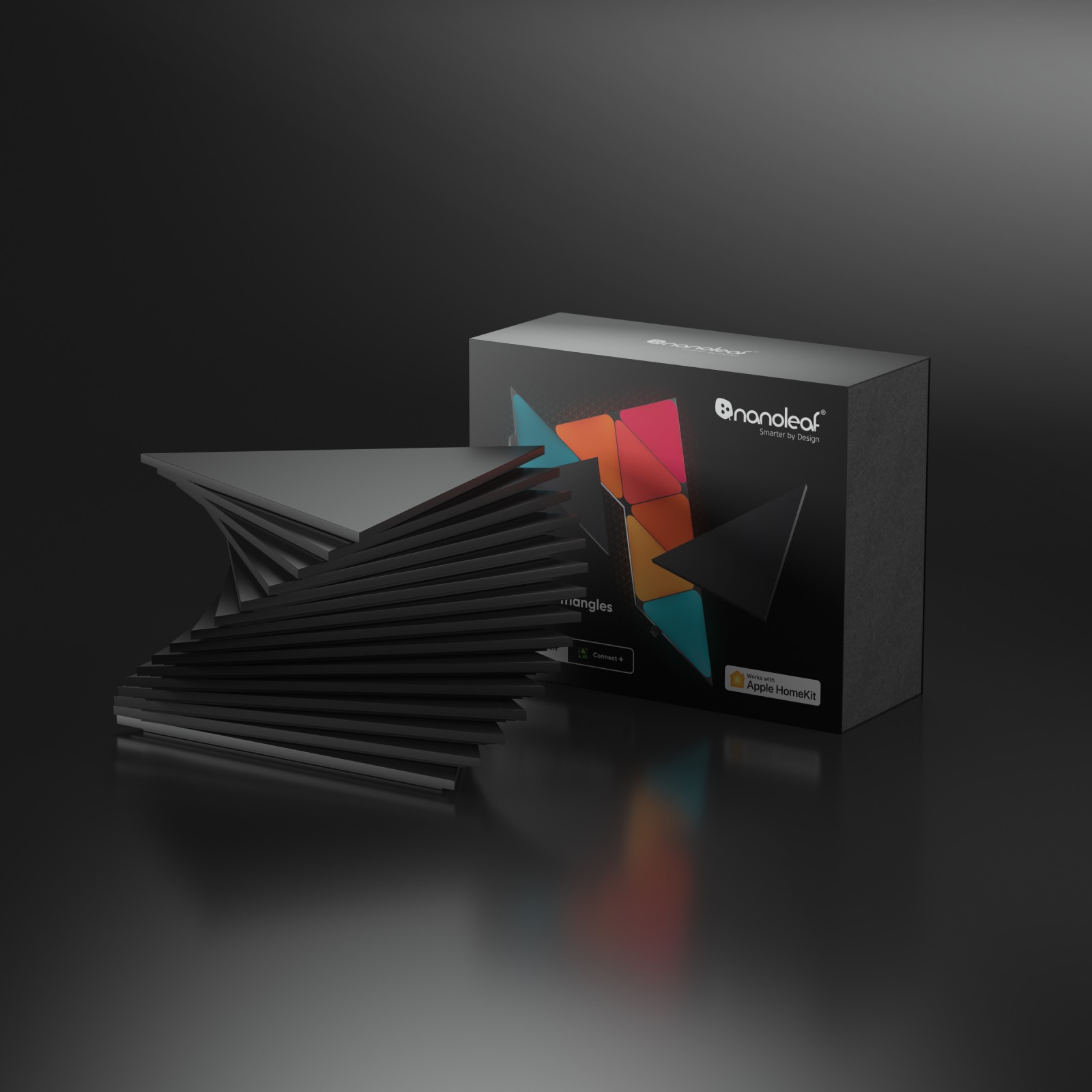 Nanoleaf day sale black triangles 15pk package image