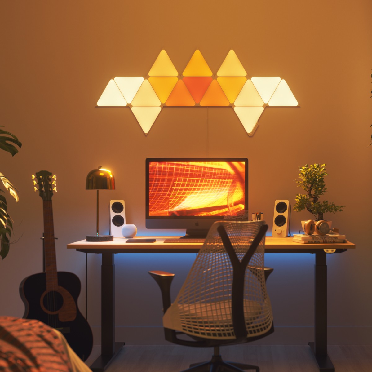Nanoleaf day sale triangles 16pk environment image