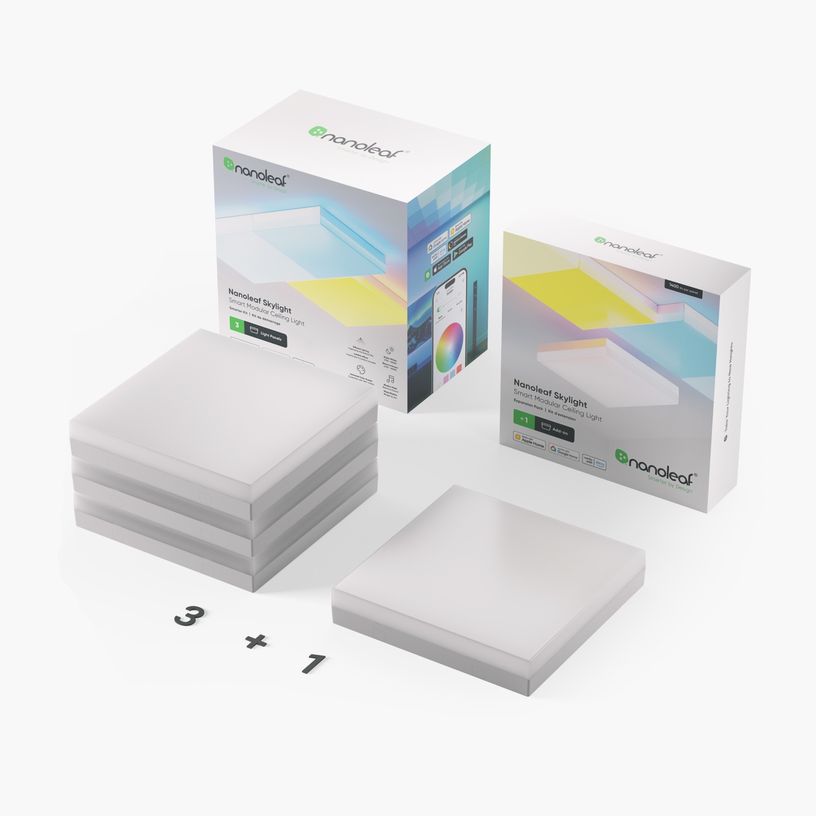 Nanoleaf skylight 4 pack hover image